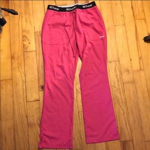 Greys anatomy pink scrub set